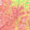 Carte topographique 贵阳市, altitude, relief
