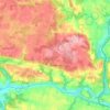 Carte topographique Quistinic, altitude, relief