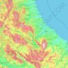 Carte topographique Abruzzo, altitude, relief