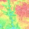 Carte topographique Cléguer, altitude, relief