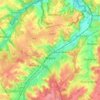 Carte topographique Wavre, altitude, relief