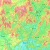 Carte topographique 清远市, altitude, relief