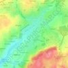 Carte topographique Locminé, altitude, relief