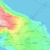 Carte topographique Brindisi, altitude, relief