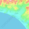 Carte topographique Gela, altitude, relief