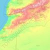 Carte topographique Oued Drâa, altitude, relief
