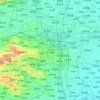 Carte topographique 郑州市, altitude, relief
