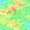 Carte topographique 登封市, altitude, relief