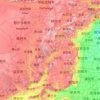 Carte topographique 山西省, altitude, relief