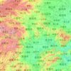 Carte topographique 湖北省, altitude, relief