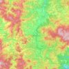 Carte topographique Cairo Montenotte, altitude, relief