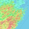 Carte topographique 浙江省, altitude, relief