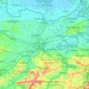 Carte topographique Flandre orientale, altitude, relief