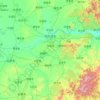 Carte topographique 哈尔滨市, altitude, relief