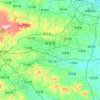 Carte topographique 新密市, altitude, relief