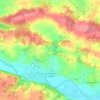 Carte topographique Saint-Martin-sur-Oust, altitude, relief