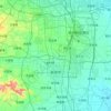 Carte topographique 新郑市, altitude, relief