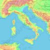 Carte topographique Italia, altitude, relief