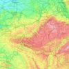 Carte topographique Wallonie, altitude, relief
