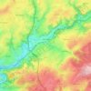 Carte topographique Verviers, altitude, relief