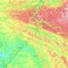 Carte topographique Ardennes, altitude, relief