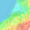 Carte topographique Rabat-Salé-Kénitra, altitude, relief