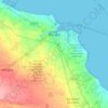 Carte topographique Brindisi, altitude, relief